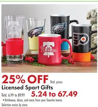 Boscov's Licensed Sport Gifts offer