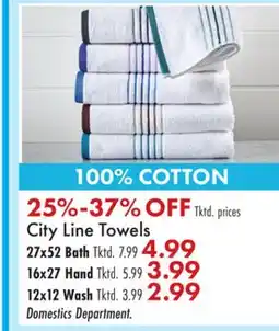 Boscov's City Line Towels offer