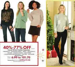 Boscov's Casual Winter Fashion Separates offer