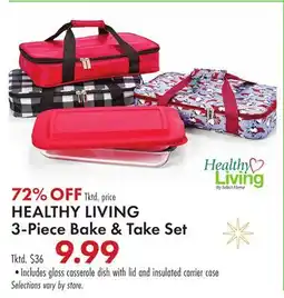 Boscov's HEALTHY LIVING 3-Piece Bake & Take Set offer
