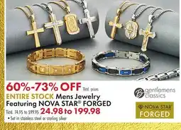 Boscov's ENTIRE STOCK Mens Jewelry Featuring NOVA STAR FORGED offer