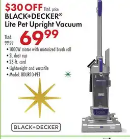 Boscov's BLACK + DECKER Lite Pet Upright Vacuum offer