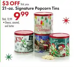 Boscov's 21-oz. Signature Popcorn Tins offer