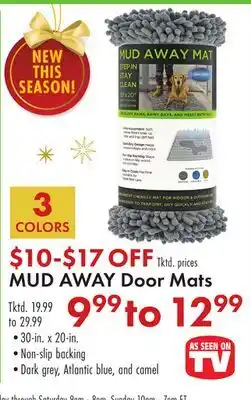 Boscov's MUD AWAY Door Mats offer