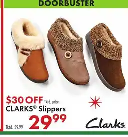 Boscov's CLARKS Slippers offer