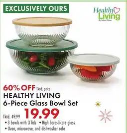 Boscov's HEALTHY LIVING 6-Piece Glass Bowl Set offer