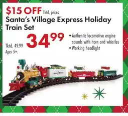 Boscov's Santa's Village Express Holiday Train Set offer