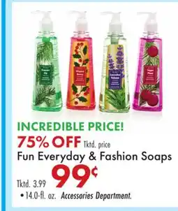 Boscov's Fun Everyday & Fashion Soaps offer
