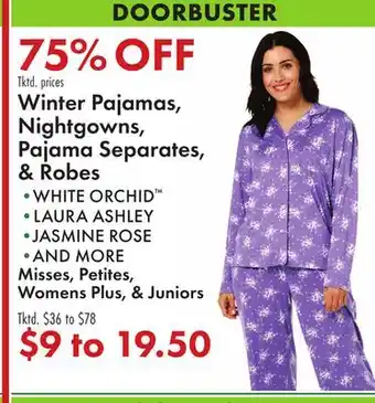 Boscov's Winter Pajamas, Nightgowns, Pajama Separates, & Robes offer