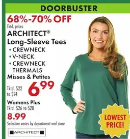 Boscov's ARCHITECT Long-Sleeve Tees offer