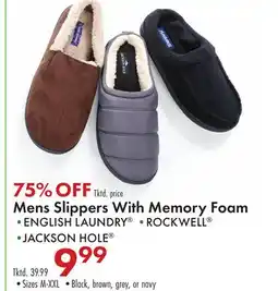 Boscov's Mens Slippers With Memory Foam offer