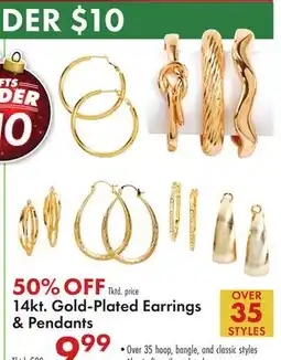 Boscov's 14kt. Gold-Plated Earrings & Pendants offer