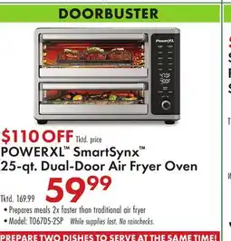 Boscov's POWERXL SmartSynx 25-qt. Dual-Door Air Fryer Oven offer