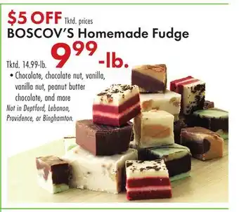 Boscov's BOSCOV'S Homemade Fudge offer