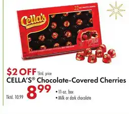 Boscov's CELLA'S Chocolate-Covered Cherries offer