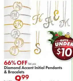 Boscov's Diamond Accent Initial Pendants & Bracelets offer