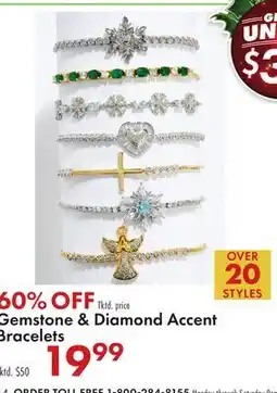 Boscov's Gemstone & Diamond Accent Bracelets offer