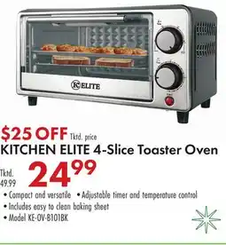 Boscov's KITCHEN ELITE 4-Slice Toaster Oven offer