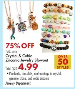 Boscov's Crystal & Cubic Zirconia Jewelry Blowout offer