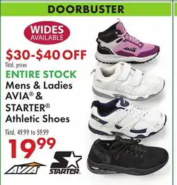 Boscov's Mens & Ladies AVIA & STARTER Athletic Shoes offer