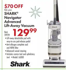 Boscov's SHARK Navigator Advanced Lift-Away Vacuum offer