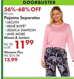 Boscov's Pajama Separates offer