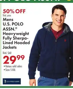 Boscov's Mens U.S POLO ASSN. Heavyweight Fully Sherpa-Lined Hooded Jackets offer