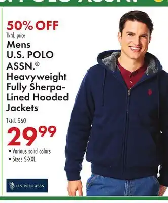 Boscov's Mens U.S POLO ASSN. Heavyweight Fully Sherpa-Lined Hooded Jackets offer