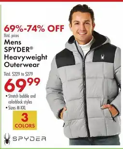 Boscov's Mens SPYDER Heavyweight Outerwear offer