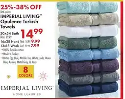 Boscov's IMPERIAL LIVING Opulence Turkish Towels offer