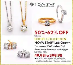 Boscov's NOVA STAR Lab Grown Diamond Wonder Set offer