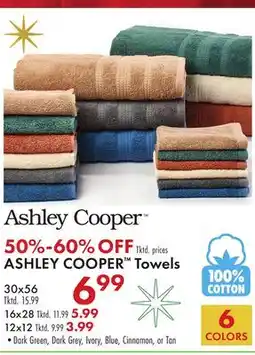 Boscov's ASHLEY COOPER Towels offer