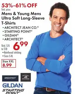 Boscov's Mens & Young Mens Ultra Soft Long-Sleeve T-Shirts offer