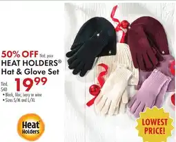 Boscov's HEAT HOLDERS Hat & Glove Set offer