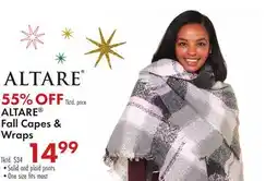 Boscov's ALTARE Fall Capes & Wraps offer