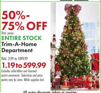 Boscov's Trim-A-Home Department offer