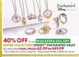 Boscov's ENTIRE COLLECTION DISNEY ENCHANTED VAULT offer