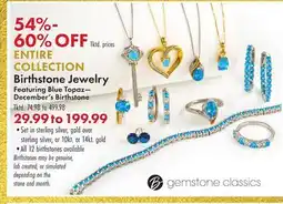 Boscov's ENTIRE COLLECTION Birthstone Jewelry offer