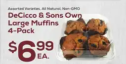 DeCicco & Sons DeCicco & Sons Own Large Muffins 4-Pack offer
