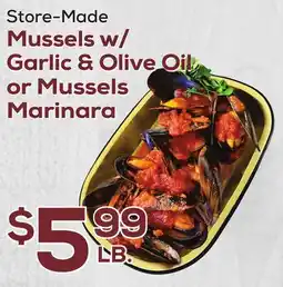 DeCicco & Sons Mussels w/Garlic & Olive Oil or Mussels Marinara offer