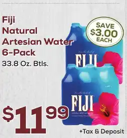DeCicco & Sons Fiji Natural Artesian Water 6-Pack offer