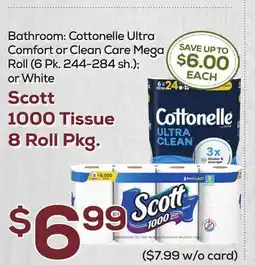 DeCicco & Sons Scott 1000 Tissue 8 Roll Pkg offer