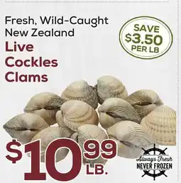 DeCicco & Sons Live Cockles Clams offer