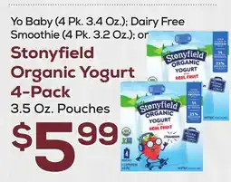 DeCicco & Sons Stonyfield Organic Yogurt 4-Pack offer