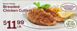 DeCicco & Sons Breaded Chicken Cutlets offer