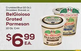 DeCicco & Sons BelGioioso Grated Parmesan 10 Oz. Cntr offer