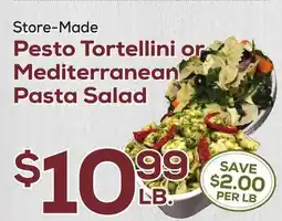 DeCicco & Sons Pesto Tortellini or Mediterranean Pasta Salad offer