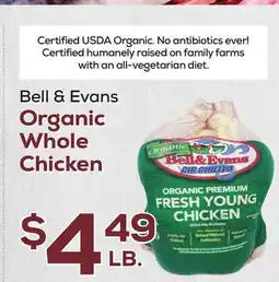 DeCicco & Sons Bell & Evans Organic Whole Chicken offer