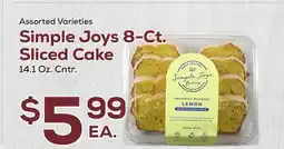 DeCicco & Sons Simple Joys 8-Ct. Sliced Cake offer