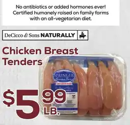 DeCicco & Sons Springer Mountain Farms Chicken Breast Tenders offer